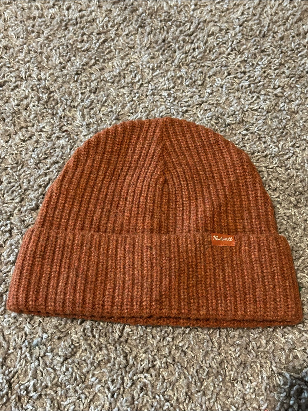 NWT Madewell 100% Merino Wool Knit Beanie Hat , one size